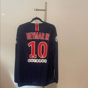 NIKE PARIS SANIT GERMAN NEYMAR JR SOCCER LONG SLEEVE JERSEY SIZE XL